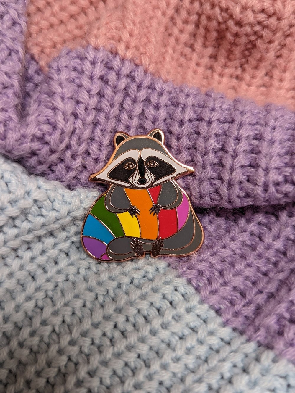 Image of Pride Raccoon Enamel Pin