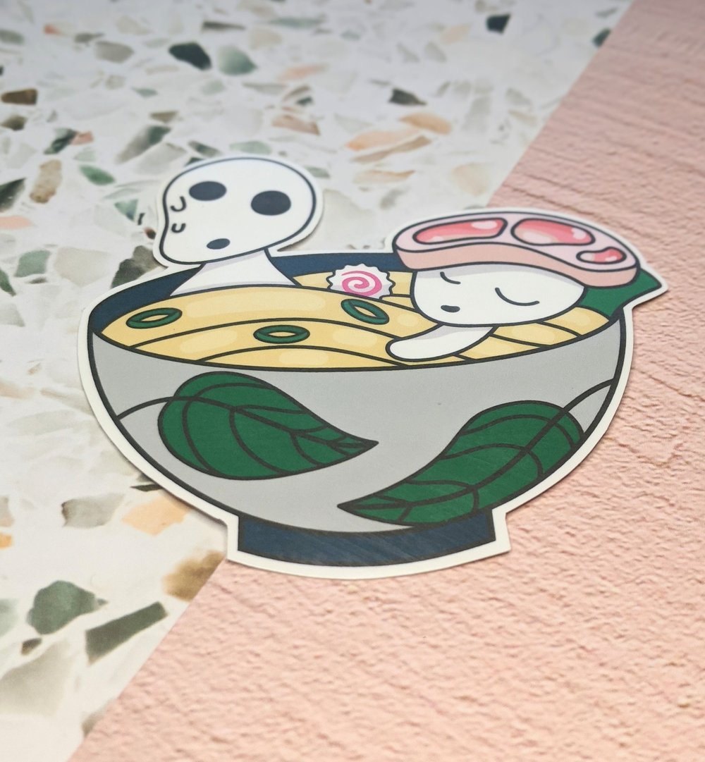 Image of Spirits Pork Ramen Vinyl Sticker