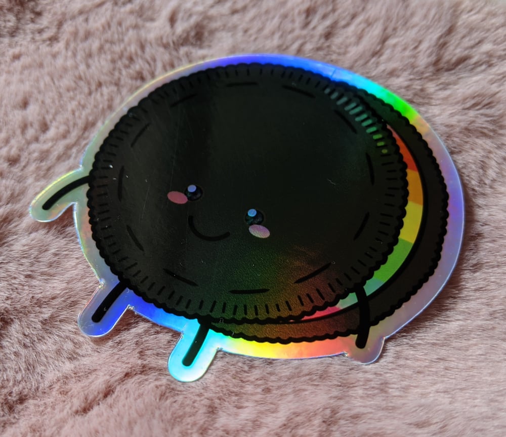 Image of Holographic Pride Oreo Sticker