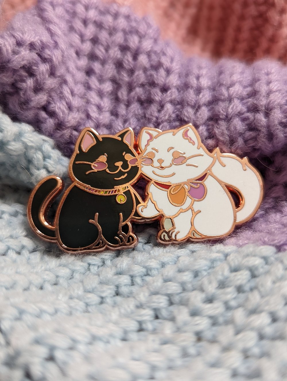 Image of Lesbian Cats Enamel Pin