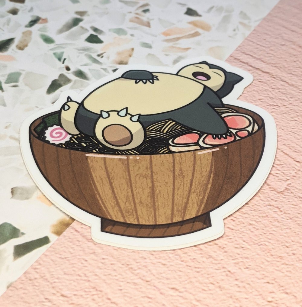 Image of Sleepy Ramen Vinyl Sticker