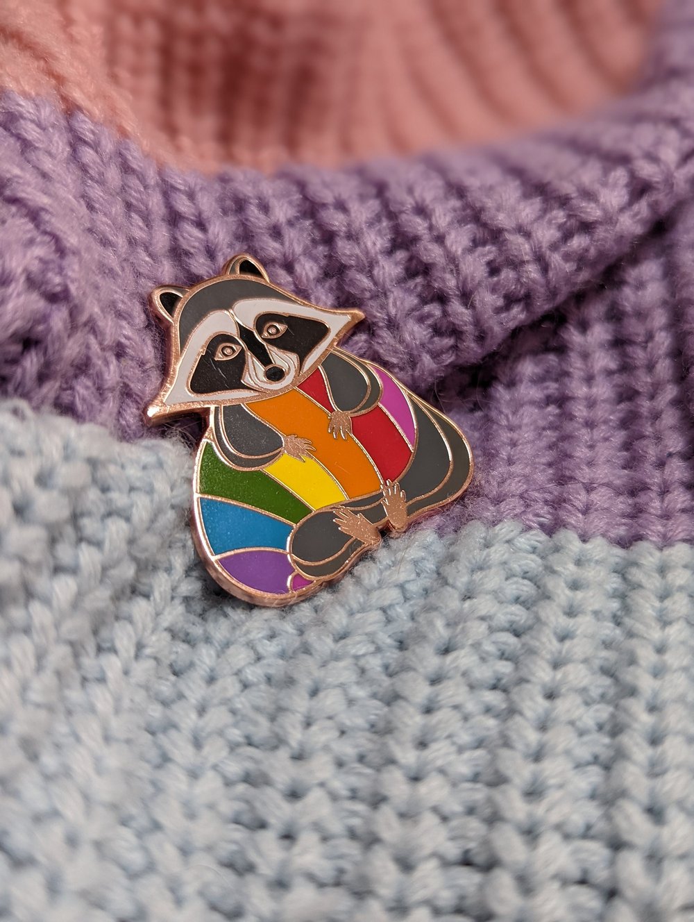 Image of Pride Raccoon Enamel Pin