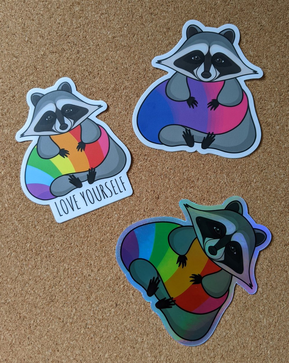 Image of Pride Raccoon Sticker Pack