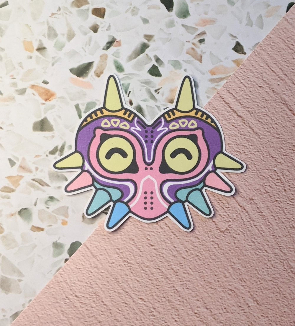 Image of LOZ Mask Vinyl Sticker