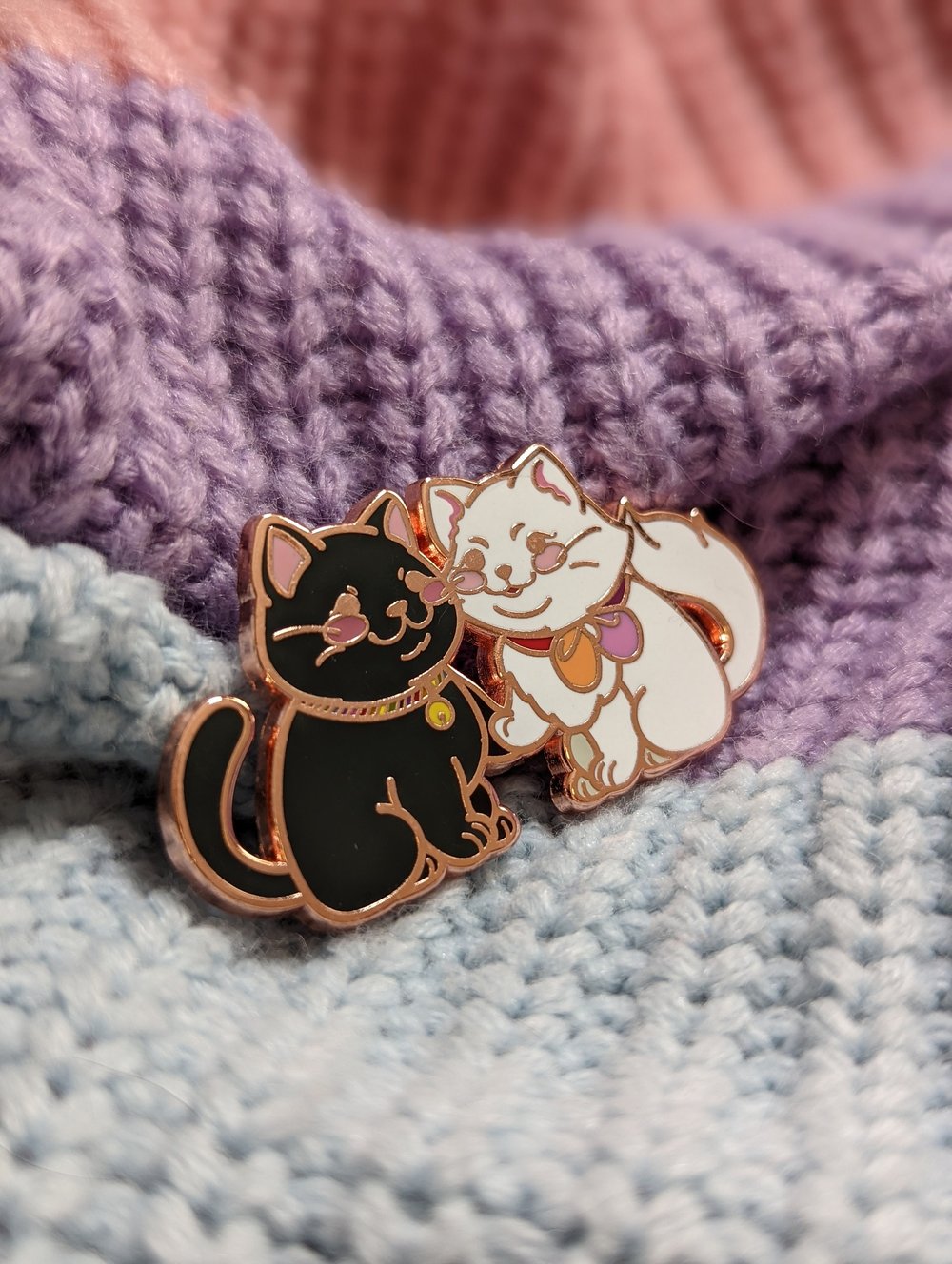 Image of Lesbian Cats Enamel Pin