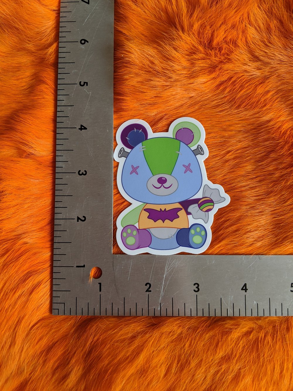 Image of Stitches Frankenstein Halloween Vinyl Sticker