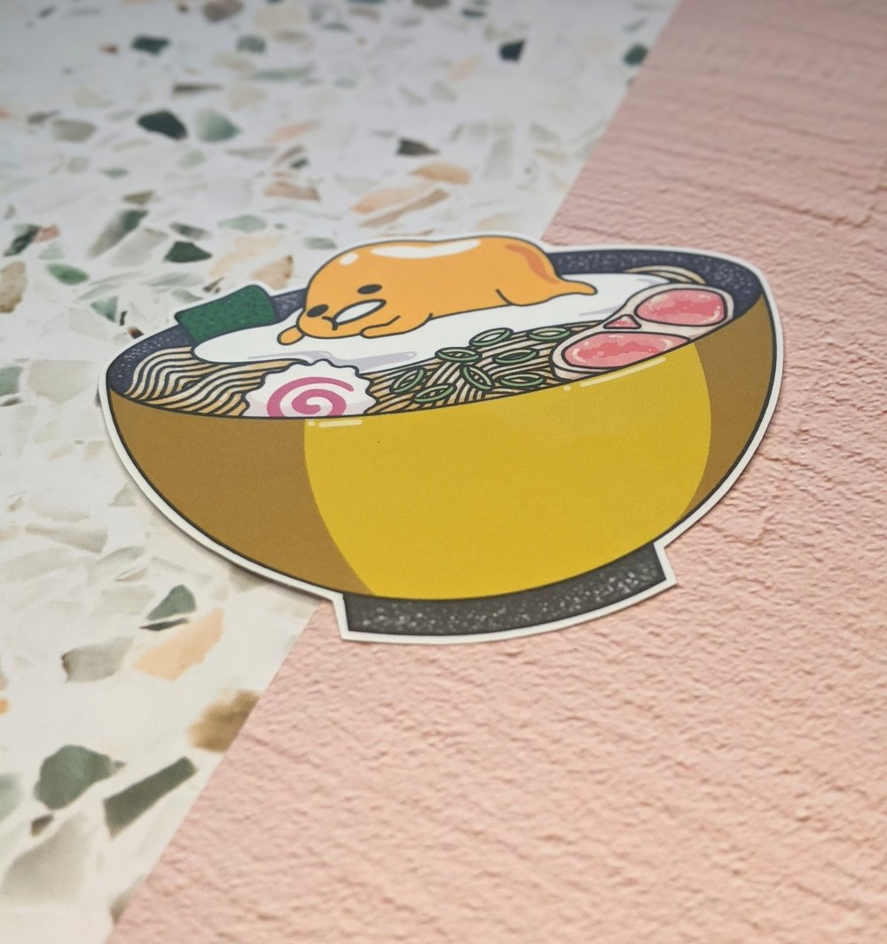 Image of Egg Ramen Vinyl Sticker