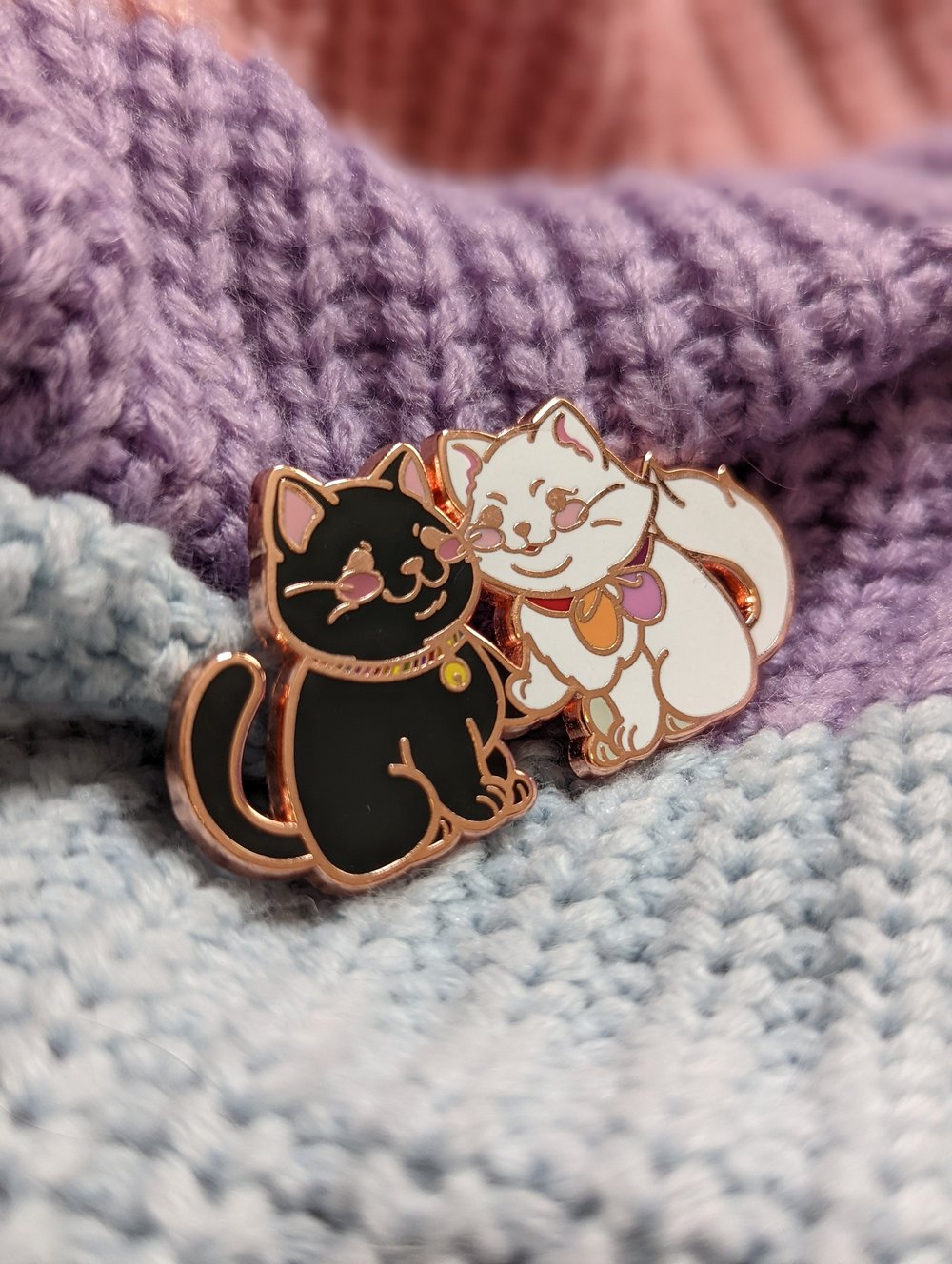 Image of Lesbian Cats Enamel Pin