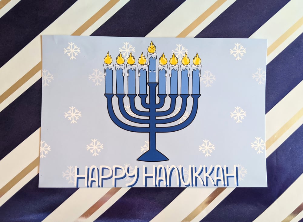 Image of Happy Hanukkah Postcard