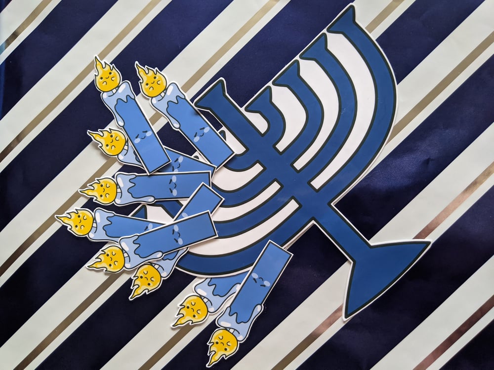 Image of Menorah Sticker Set