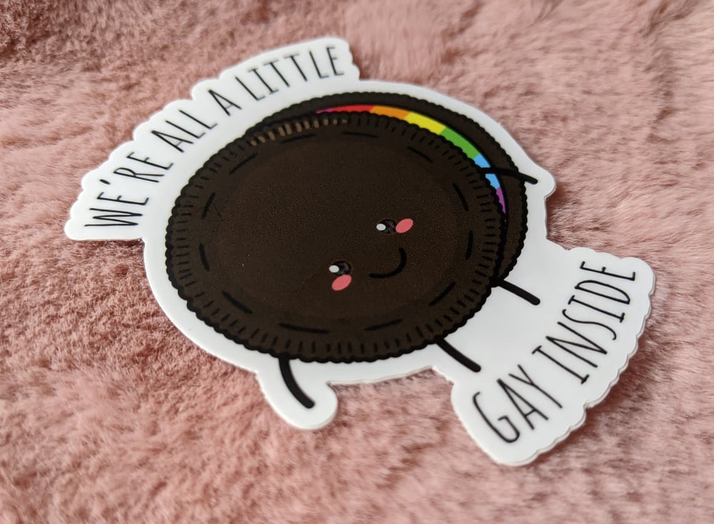 Image of We're all a Little Gay Inside Sticker