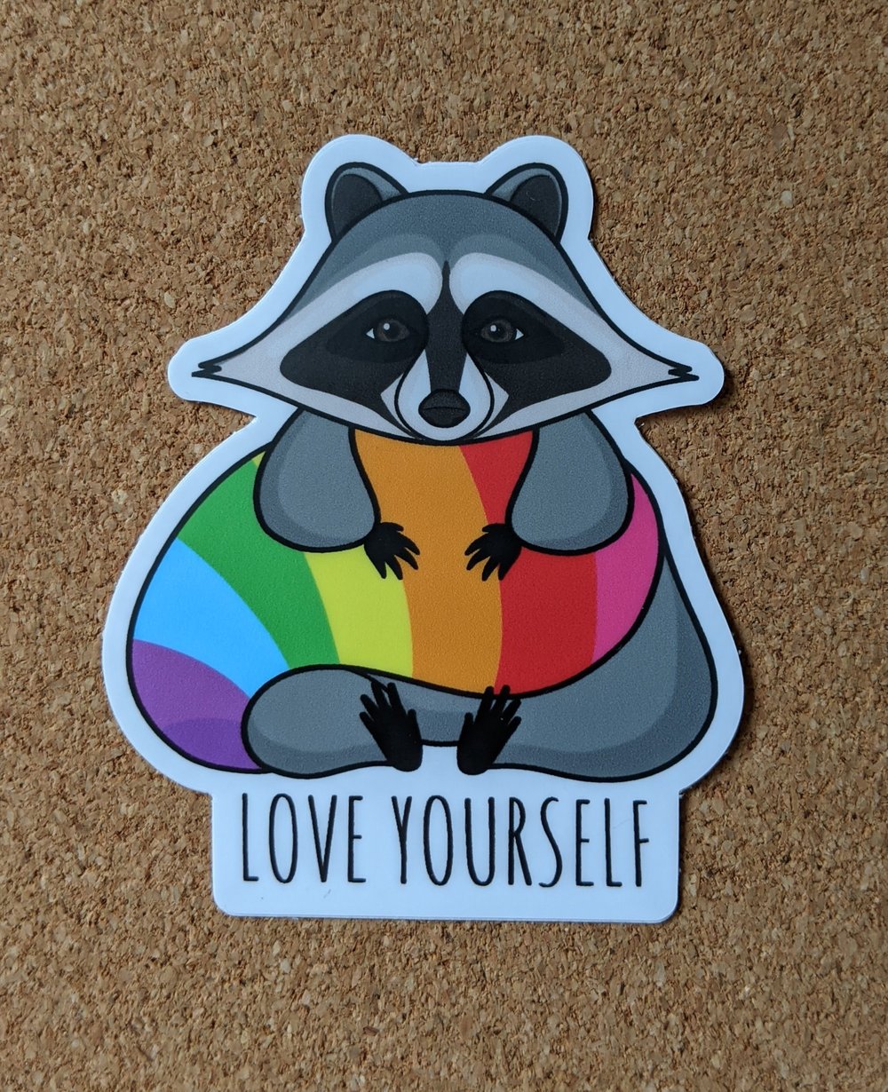 Image of Pride Raccoon Sticker Pack