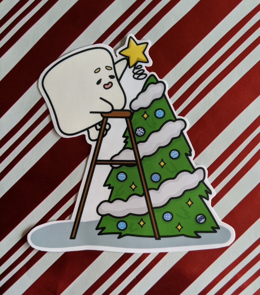 Image of Marshmallow Holiday Stickers