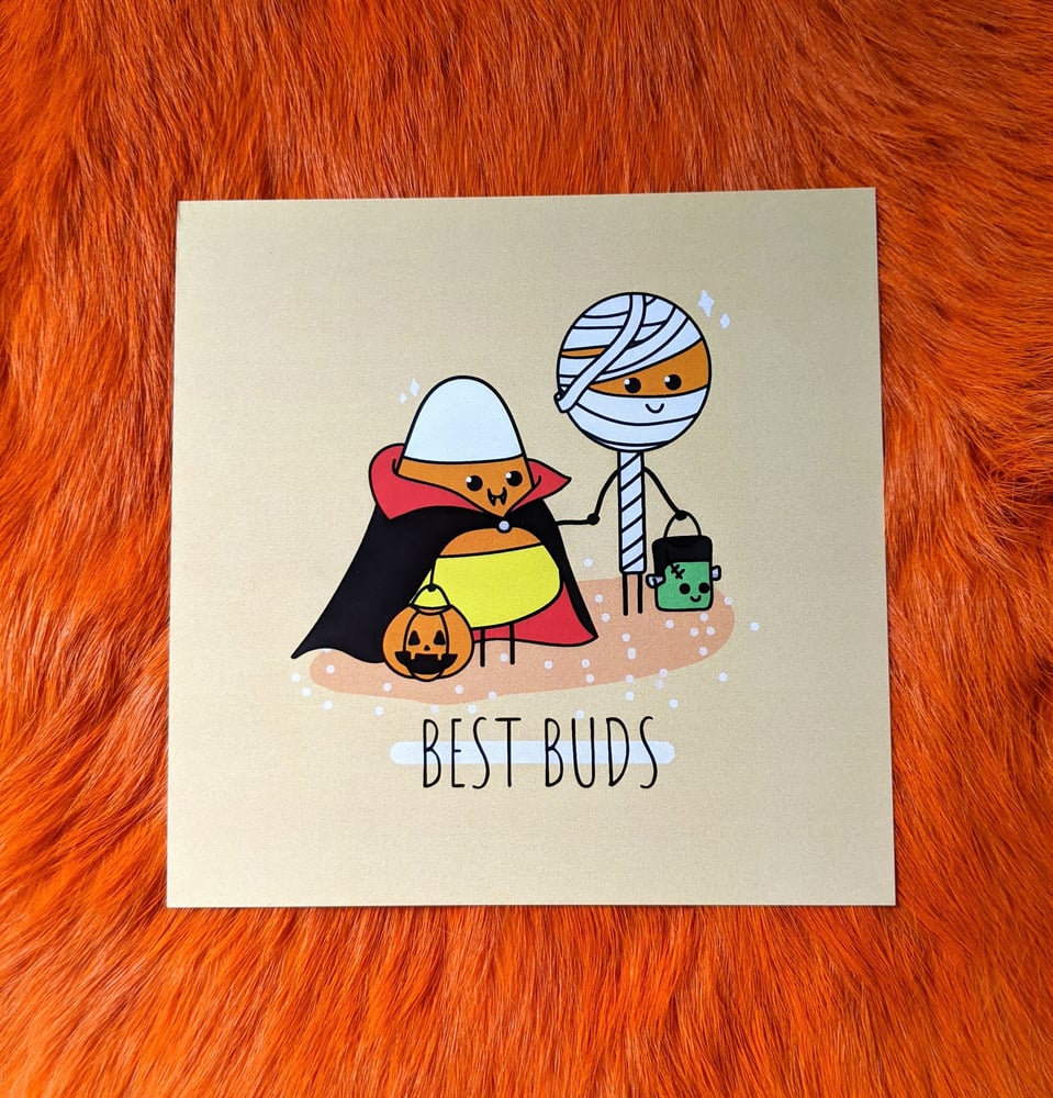 Image of Best Buds Halloween Art Print