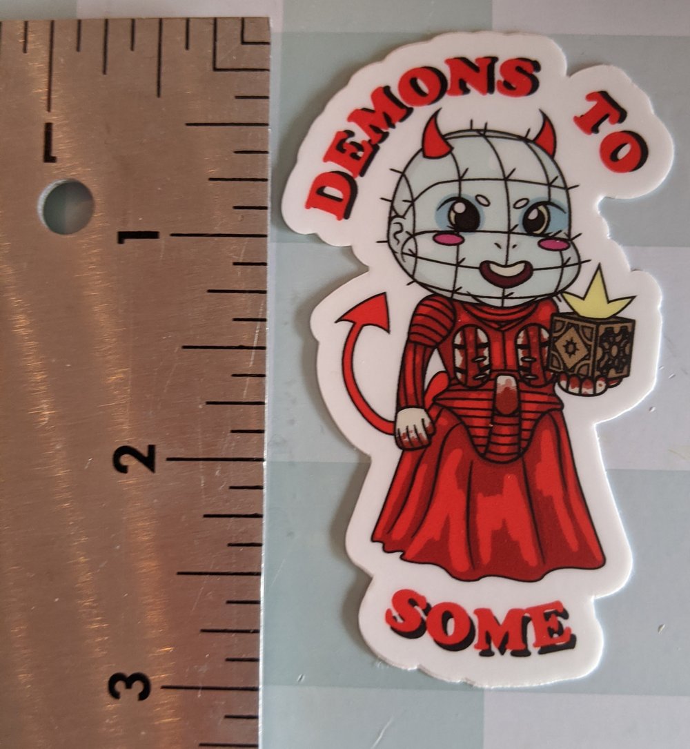 Image of Pinhead Demon Vinyl Sticker