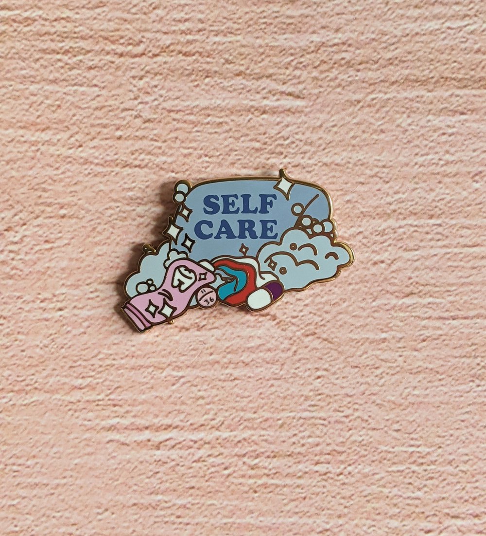 Image of Self Care Enamel Pin