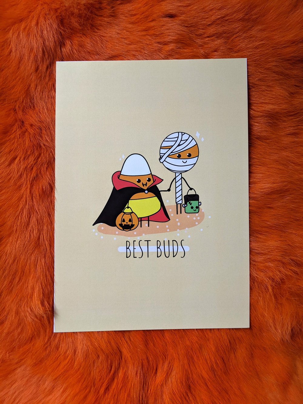 Image of Best Buds Halloween Art Print