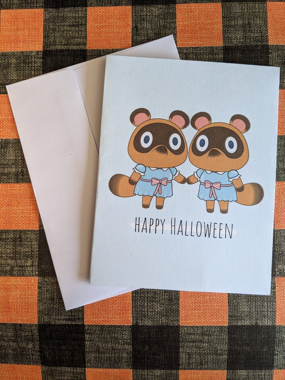 Image of Timmy and Tommy Halloween Greeting Card