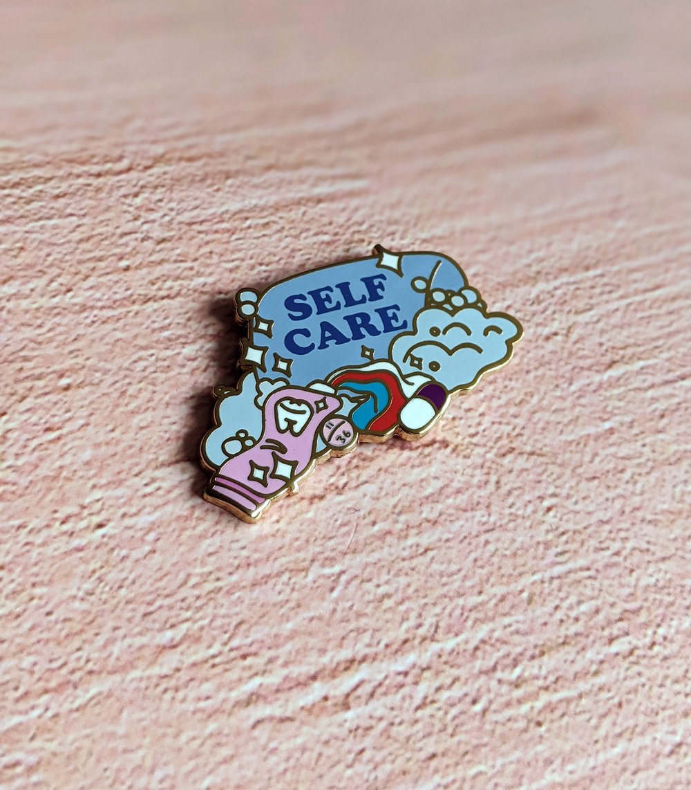Image of Self Care Enamel Pin