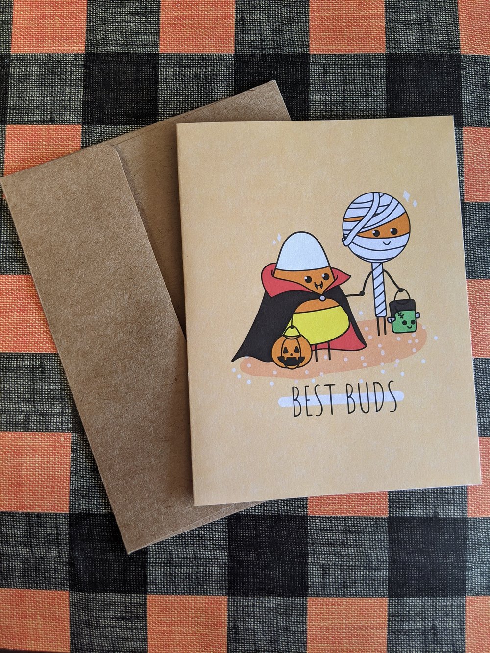 Image of Best Buds Halloween Greeting Card