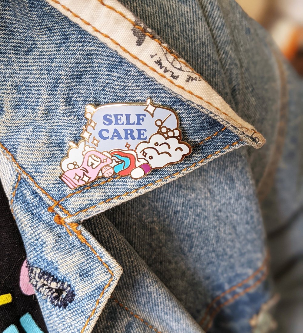 Image of Self Care Enamel Pin