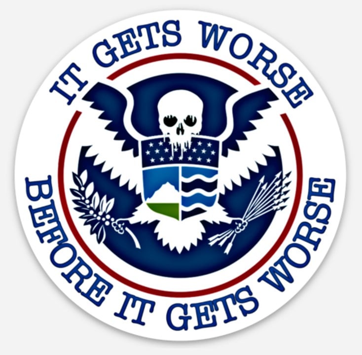 Image of IT GETS WORSE ~ DHS DECAL