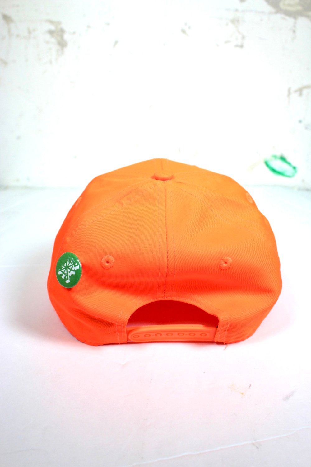 the established baseball cap in orange 
