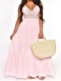Image 1 of Pretty In Pink Maxi Dress