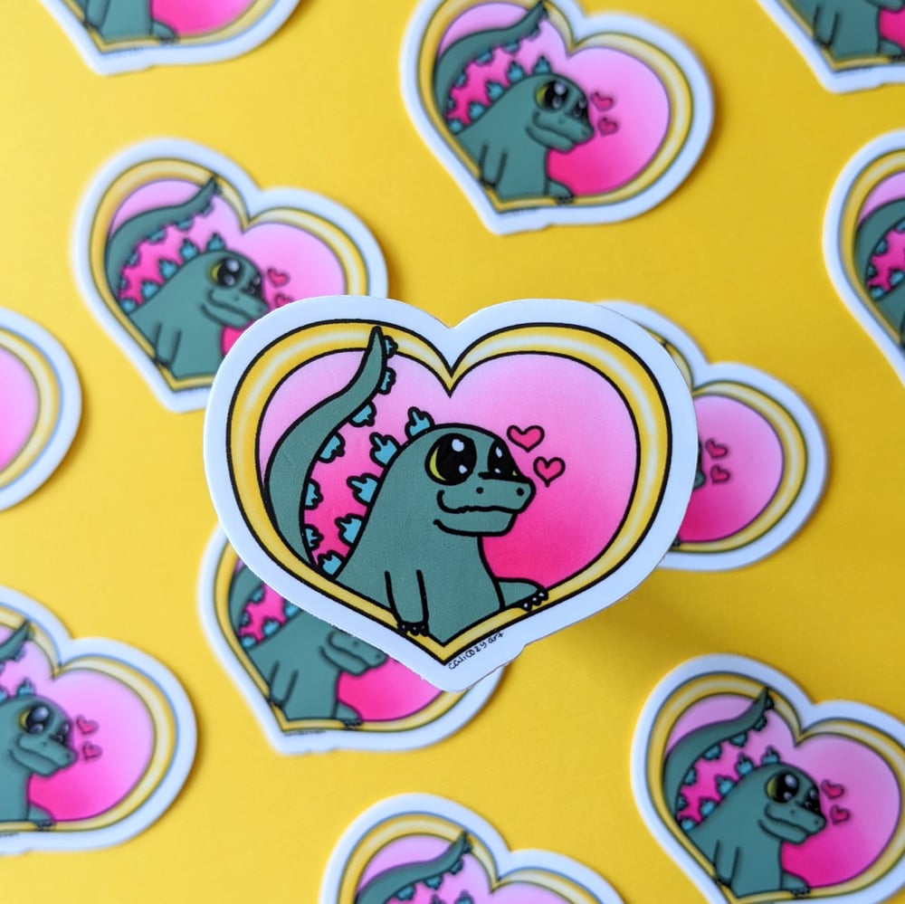Image of Godzilla Heart sticker