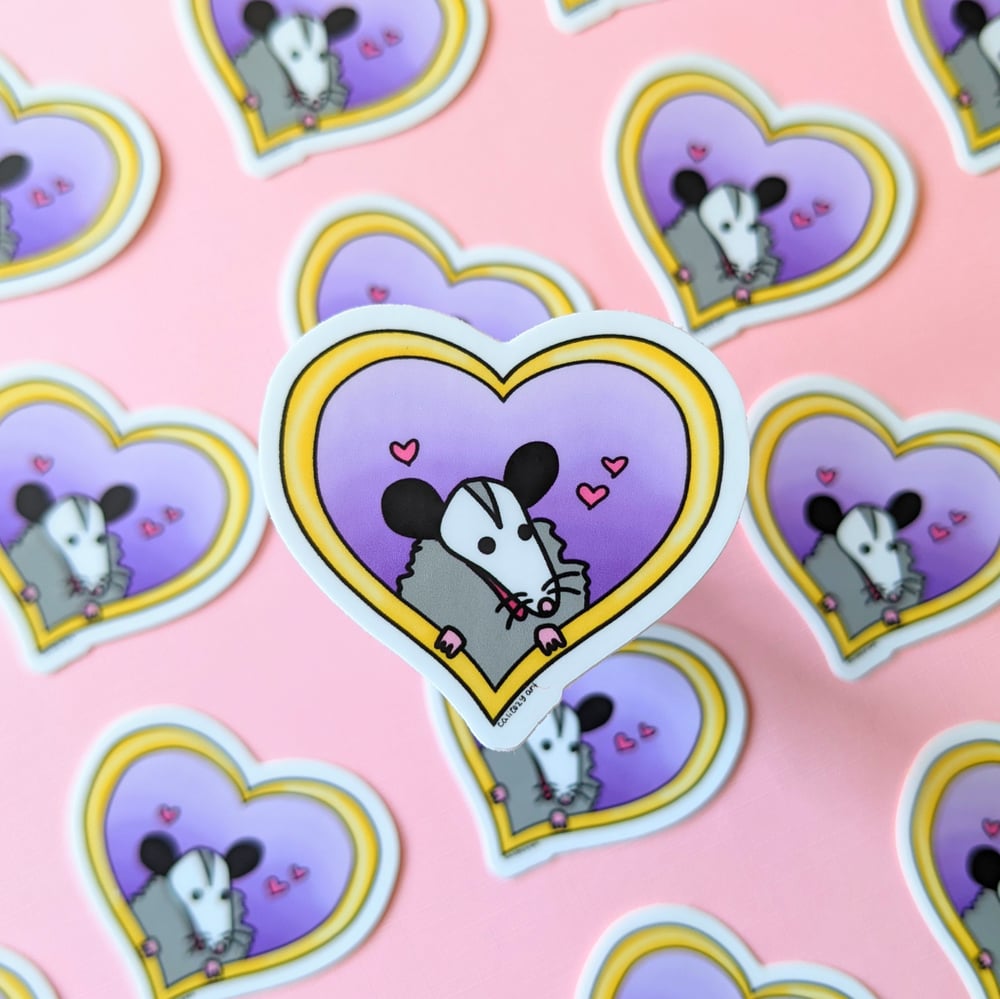 Image of Possum Heart Sticker