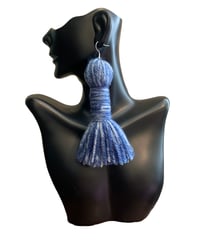 Image of Tassel Heiress- Denim (Clip-Ons available)