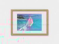 Image 2 of Pink Sails original art