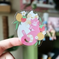 Image 1 of Strawberry Lemonade Clear Sticker