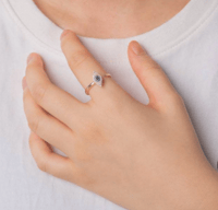 Anti Anxiety The Eye of Evil Fidget Spinner Rotate Adjustable Ring