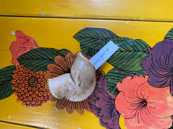 Image of Ceramic Fortune Cookie