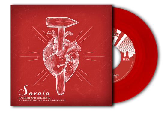 Image of Order 'Hammer and The Anvil' single b/w 'Heartbreaker' on translucent red vinyl