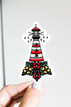 Floral Lighthouse Sticker