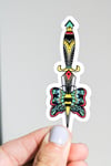 Moth Dagger Sticker