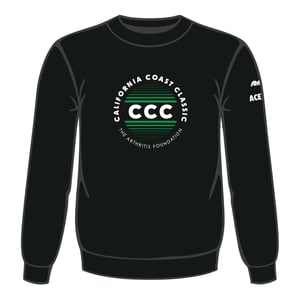 Image of CCC Happy Camper Sweatshirt - Unisex in Dark Heather Grey