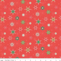 Image 1 of Winter Wonder Vintage Snowflakes in Red