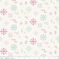 Image 1 of Winter Wonder Cross Stitch in Cream