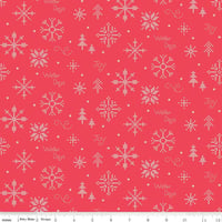 Image 1 of Winter Wonder Cross Stitch in Red