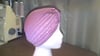 Mauve Pleated Turban (Trinity Collection)