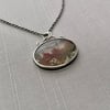 Sterling Silver and Moss Agate Necklace