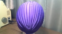 Image 3 of Purple Pleated Turban (Trinity Collection)