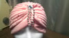 Peach Pleated Turban (Trinity Collection)