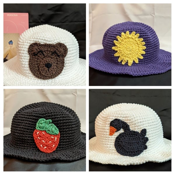 Image of Custom Crochet Bucket Hat 