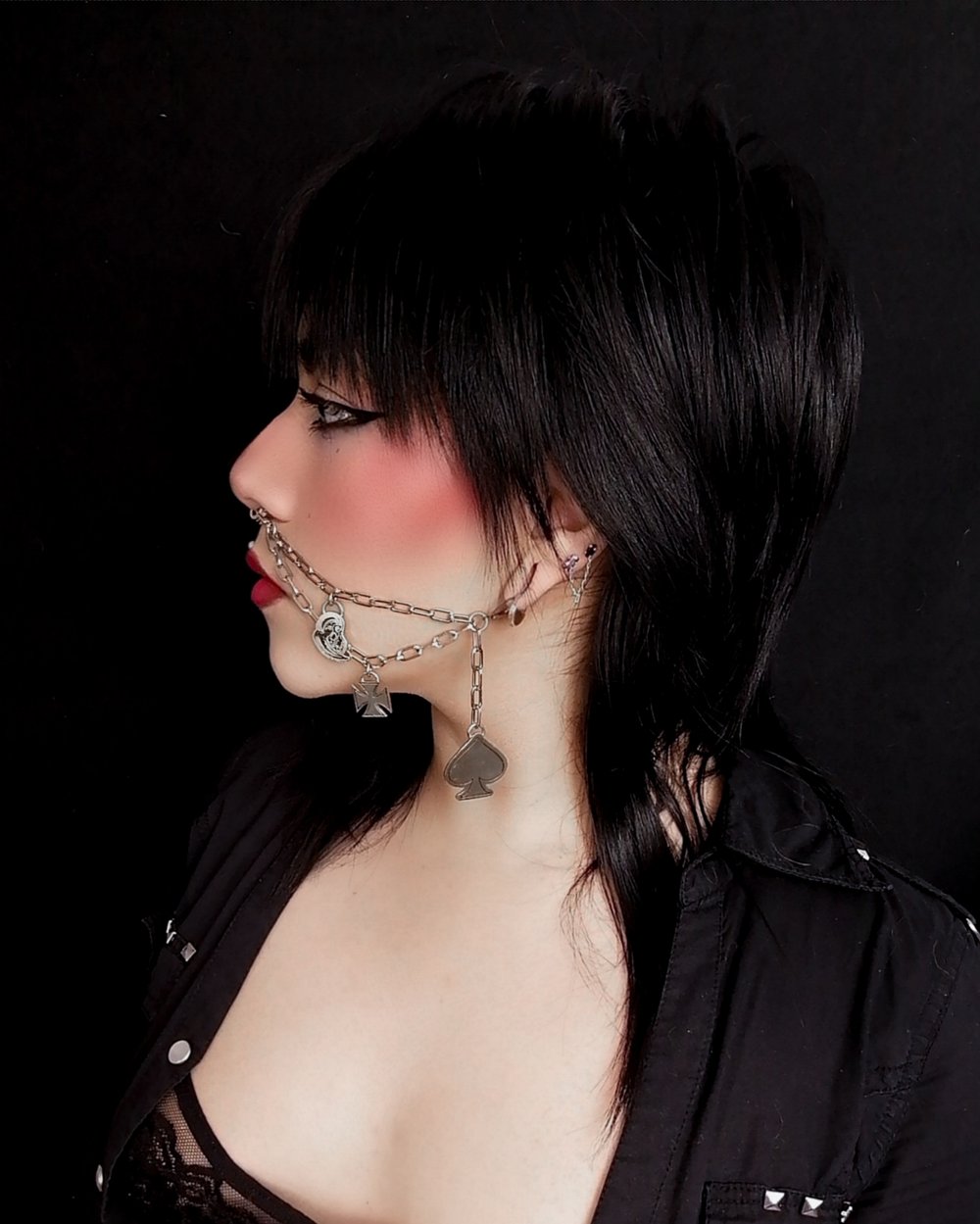 Motorhead Ear to Nose Ring Chains