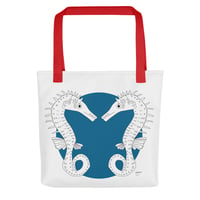 Image 2 of All-Over Print Tote SEAHORSE