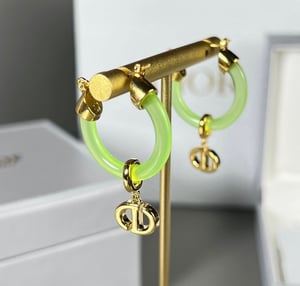 Image of Gorgeous Dior CD Navy Earrings